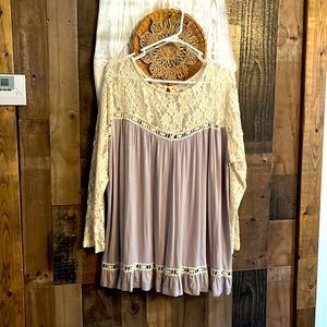 Cute lace tonic light lavender